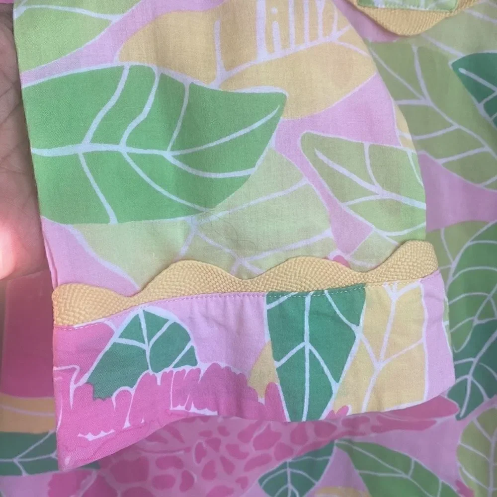 Lilly Pulitzer Vintage Window Shopping Print Tunic Top S